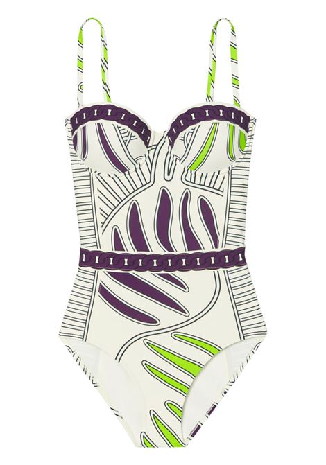 Multicolored zebra-print underwire-cup one-piece swimsuit tory burch - women TORY BURCH | 158923253